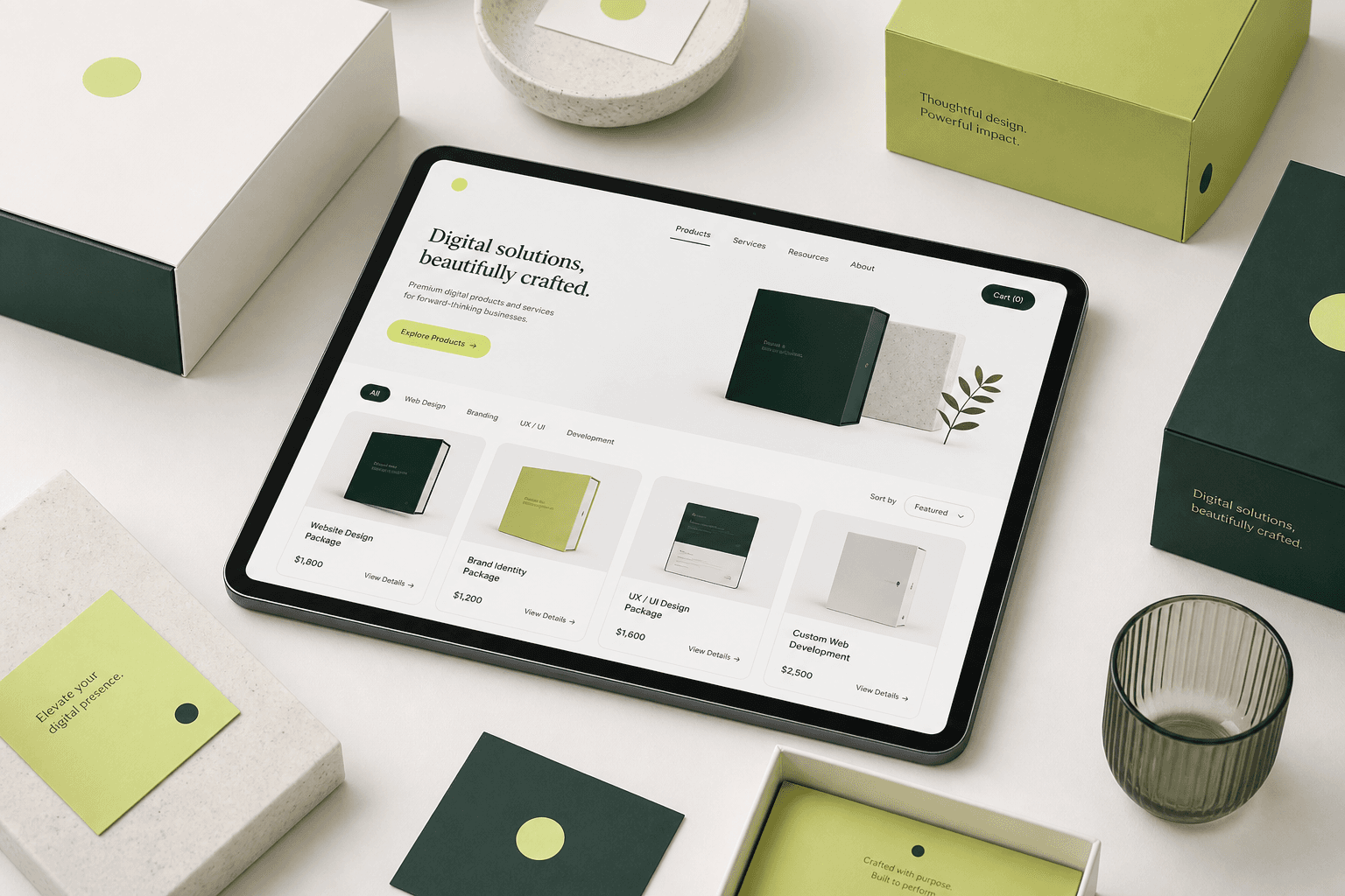 Ecommerce product experience and storefront interface